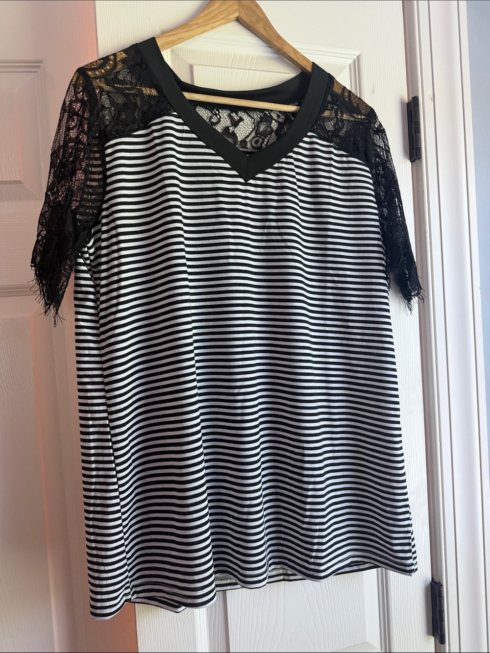 Black striped t-shirt